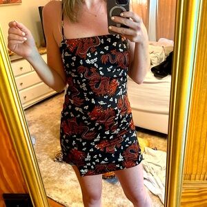 Zara Chinese Dragon Mini Dress “Silk”